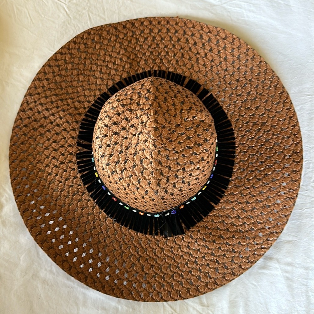 Wide brim, straw, Boho, floppy sun hat